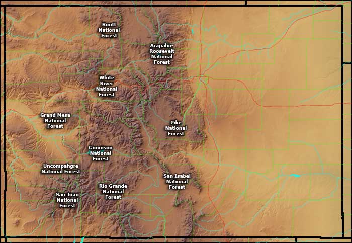 National Forests And Grasslands In Colorado 5598