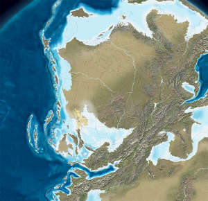 Map of North America 300 million years ago