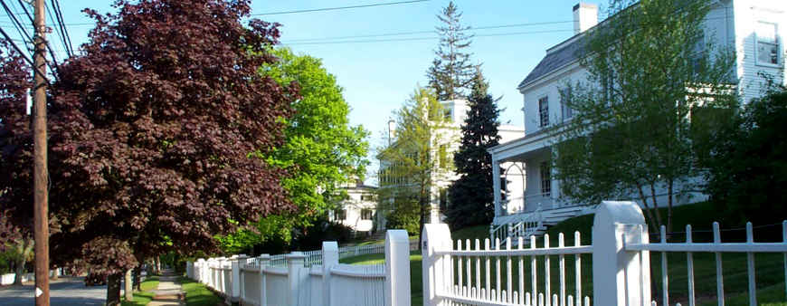 Mansions on High Street in Newburyport
