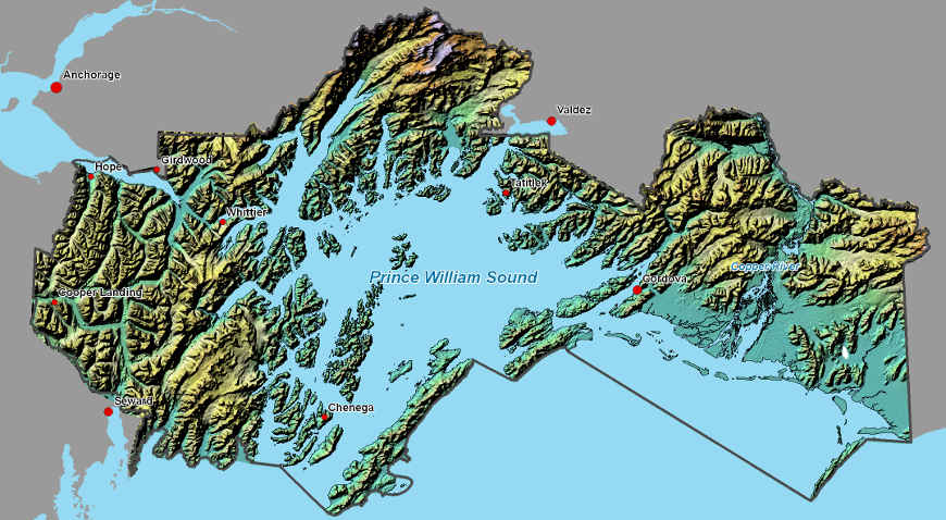 Chugach National Forest National Forests In Alaska   Chugach Nf Map001 