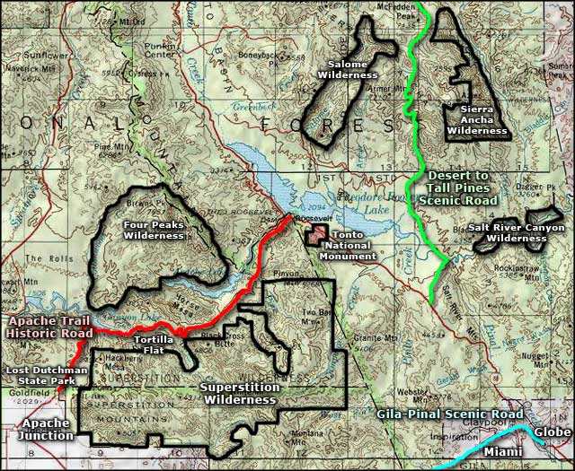 Lost dutchman hiking map hotsell