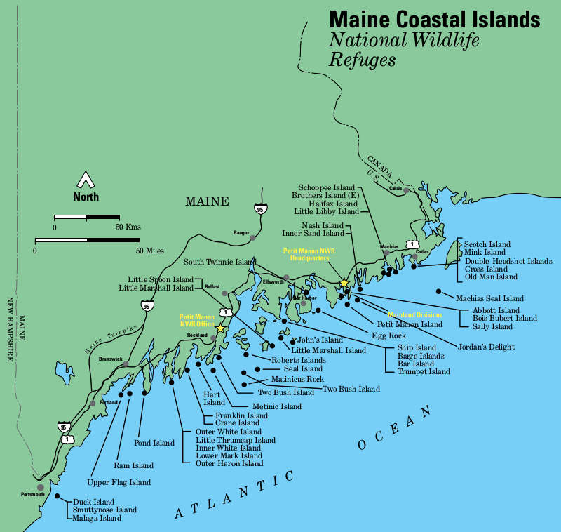 Detailed Map Of Maine Coast - United States Map
