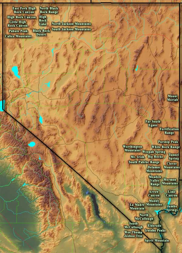 nevada township and range map