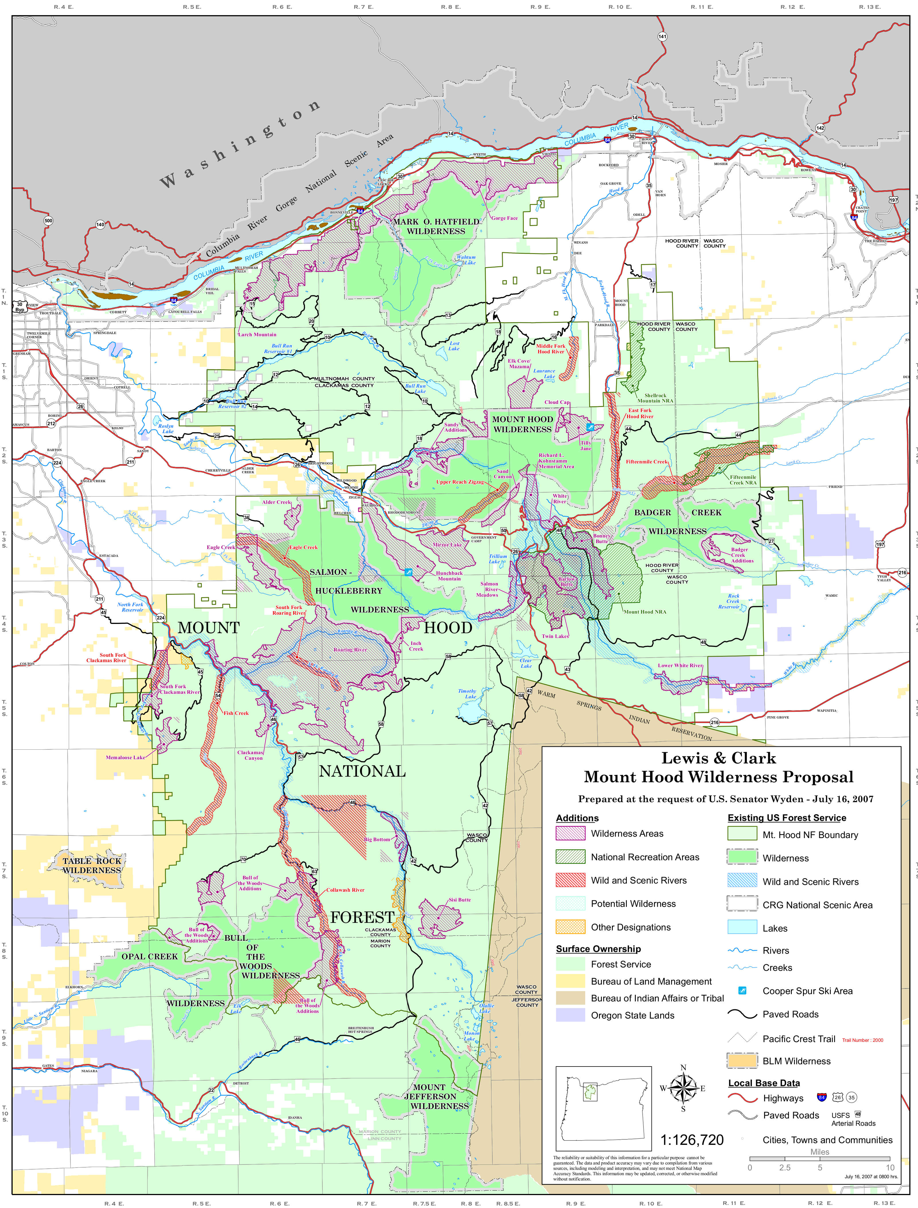 Mt. Hood Forest Map