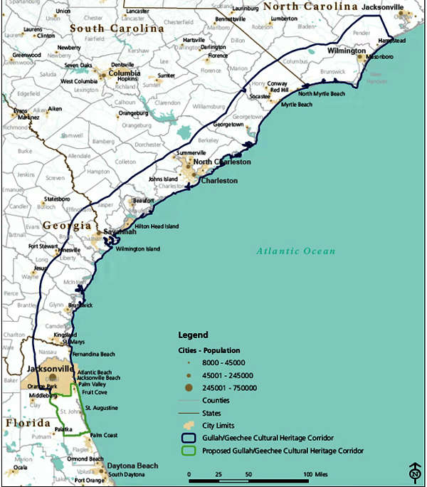 Gullah Geechee Cultural Heritage Corridor Map